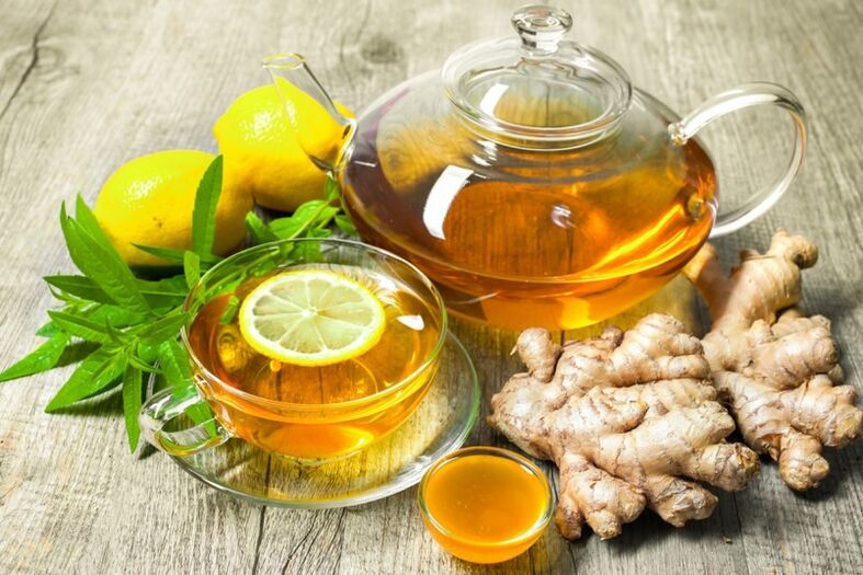 Tea with lemon and ginger will help put a man's metabolism in order